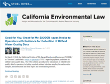Tablet Screenshot of californiaenvironmentallawblog.com